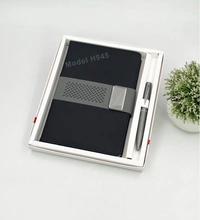Caro 2 in 1 Diary and Metal Pen Giftset  - Gray