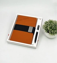 Caro 2 in 1 Diary and Metal Pen Giftset  - Gray