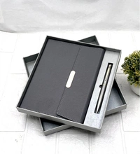 Caro 2 in 1 Flap Diary and Metal Pen Giftset  - Brown
