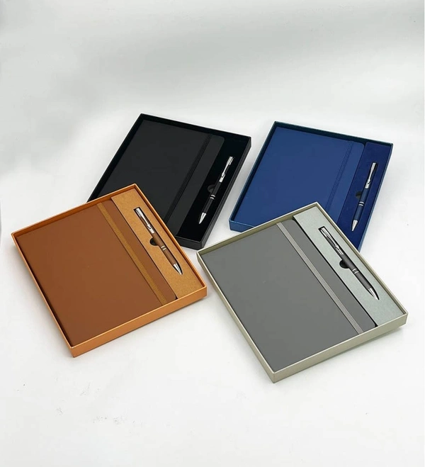 Caro 2 in 1 Diary and Pen Giftset  - Gray