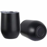 Caro Black Wine Tumbler - Black