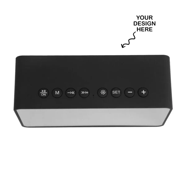 Urban Gear Bluetooth Speaker Cum Mirror Alarm Clock use for Personal, Office, Corporate Gifting - Black