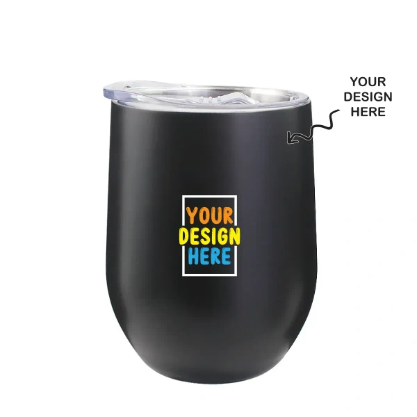 Caro Black Wine Tumbler - Black