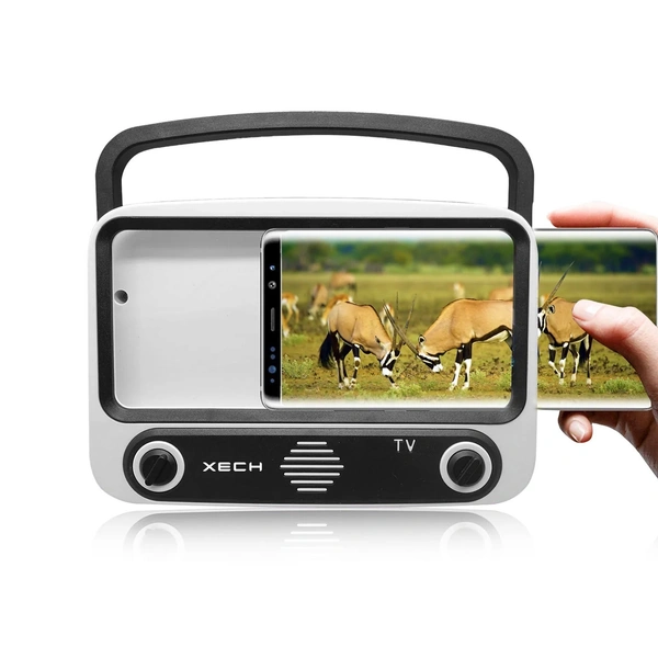 XECH Tellivibe Max - TURN YOUR SMARTPHONE INTO A 90s RETRO MINI TV WITH SPEAKER