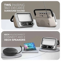 XECH Tellivibe Max - TURN YOUR SMARTPHONE INTO A 90s RETRO MINI TV WITH SPEAKER