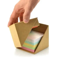 Caro Stationary Cube with Sticky memo Pad and Pen Hold