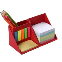 Caro Stationary Cube with Sticky memo Pad and Pen Hold