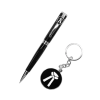 Caro Pen and keychain combo gift especially designed for lawyers and advocates - Black