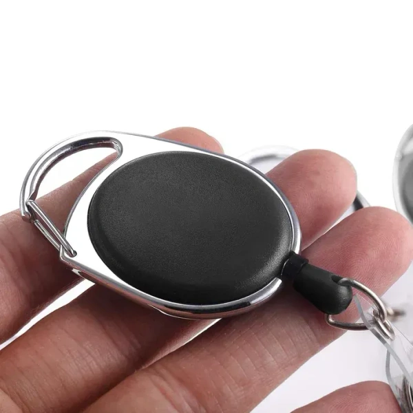 Caro YoYo Cilp Retractble ID Holder - Black
