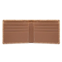 Caro 2 In 1 Cork Wallet with Keychain Combo for Corporate & Promotions - Cork Brown