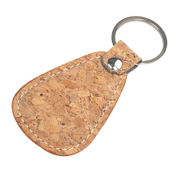 Caro 2 In 1 Cork Wallet with Keychain Combo for Corporate & Promotions - Cork Brown