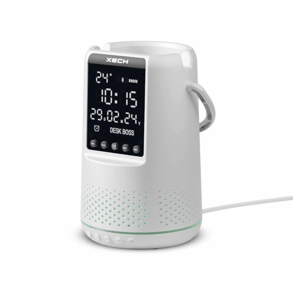 Xech Deskboss - The Ultimate Multifunctional Bluetooth Speaker - Perfect Gift for Any Occasion - White