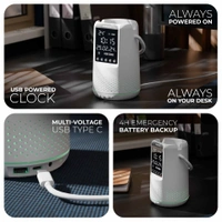 Xech Deskboss - The Ultimate Multifunctional Bluetooth Speaker - Perfect Gift for Any Occasion - White