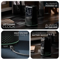 Xech Deskboss Dark Edition - The Ultimate Multifunctional Bluetooth Speaker - Perfect Gift for Any Occasion - Black