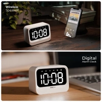 Xech Eon - Multifunctional Clock Speaker - White