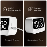 Xech Eon - Multifunctional Clock Speaker - White