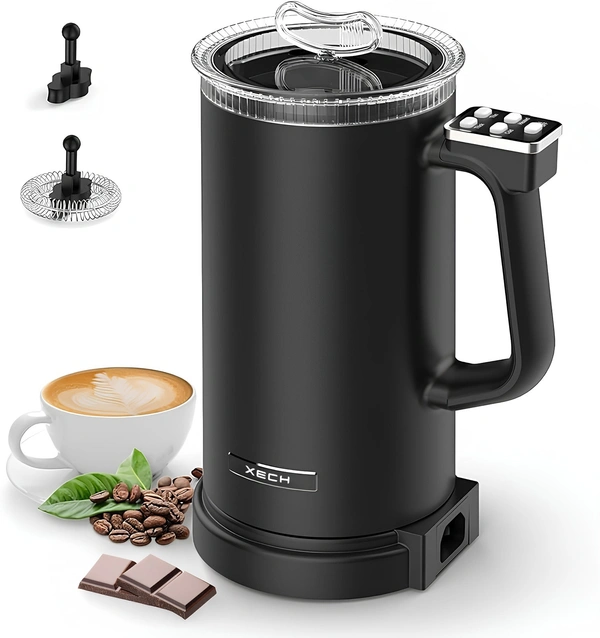 XECH Mycafe - Portable Coffee Maker & Frother in One - Black