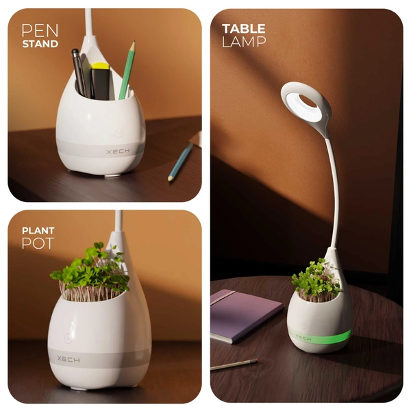 XECH T2 Table Lamp with Pen Stand - White