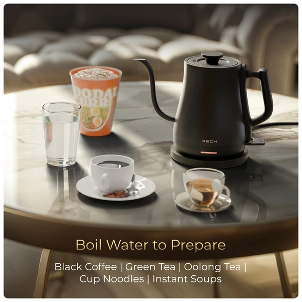 XECH Slowpour Kettle - Black
