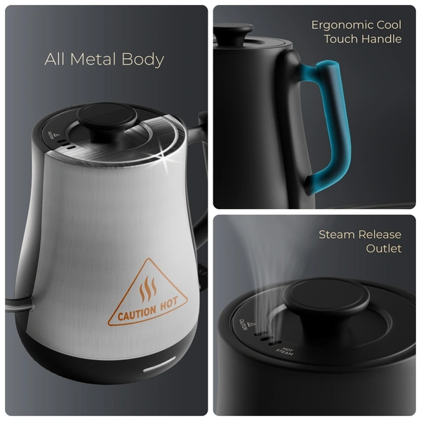 XECH Slowpour Kettle - Black