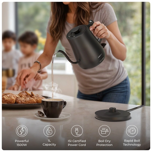 XECH Slowpour Kettle - Black
