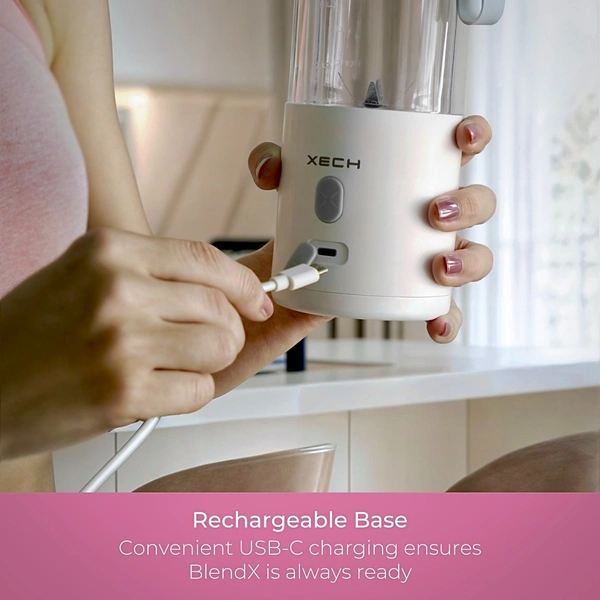 Xech BlendX - Portable Blender that is designed to crush Ice - White, BlendX