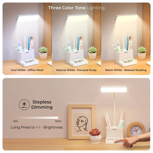 Xech Desky Lite Table Lamp - White