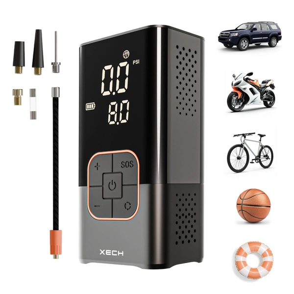 XECH Inflate - CORDLESS TYRE INFLATOR - Inflate, Black
