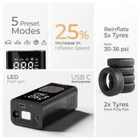 XECH Inflate - CORDLESS TYRE INFLATOR - Inflate, Black