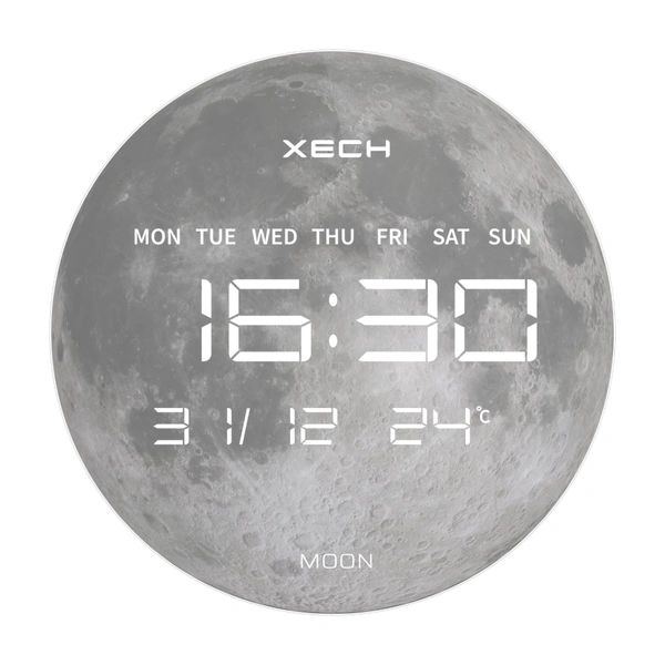 XECH Solaris Plus Moon - The future of LED clocks - Moon