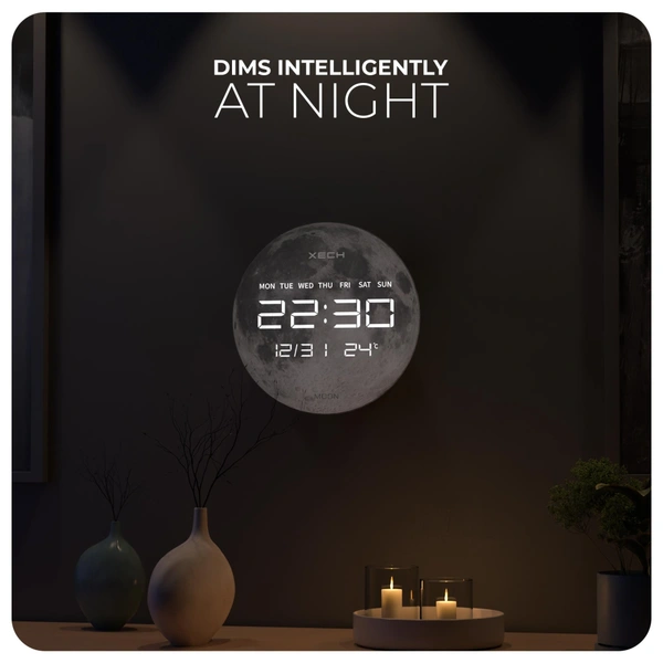 XECH Solaris Plus Moon - The future of LED clocks - Moon