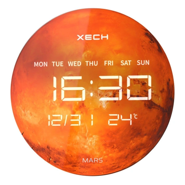 XECH Solaris Plus Mars - The future of LED clocks - Mars