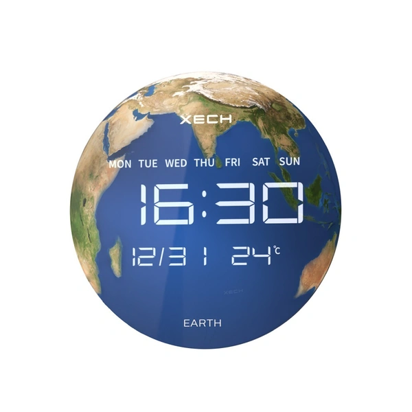 XECH Solaris Plus Earth - The future of LED clocks - Earth
