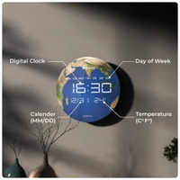XECH Solaris Plus Earth - The future of LED clocks - Earth