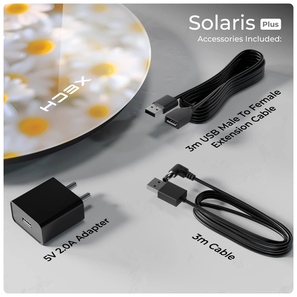 XECH Solaris Plus Floral - The future of LED clocks - Floral