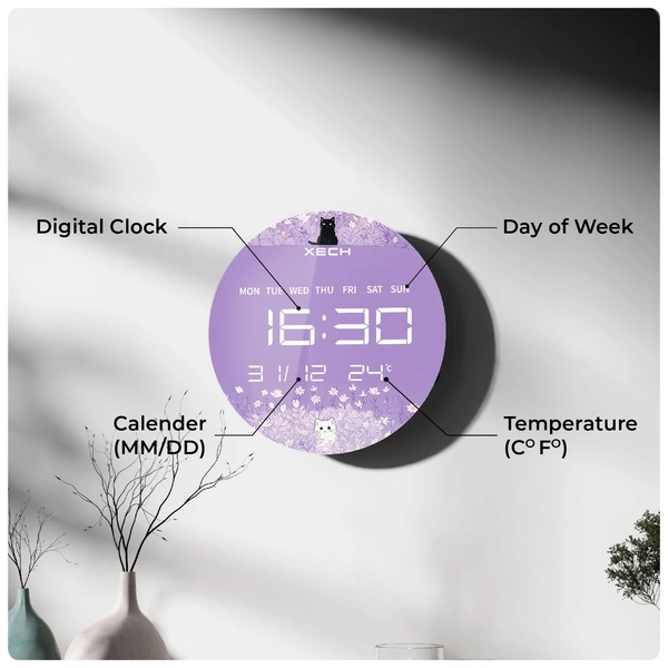 XECH Solaris Plus Kitty - The future of LED clocks - Kitty