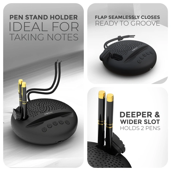 Xech Arc Bluetooth Speaker with Phone Holder - Black