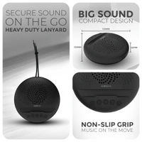 Xech Arc Bluetooth Speaker with Phone Holder - Black