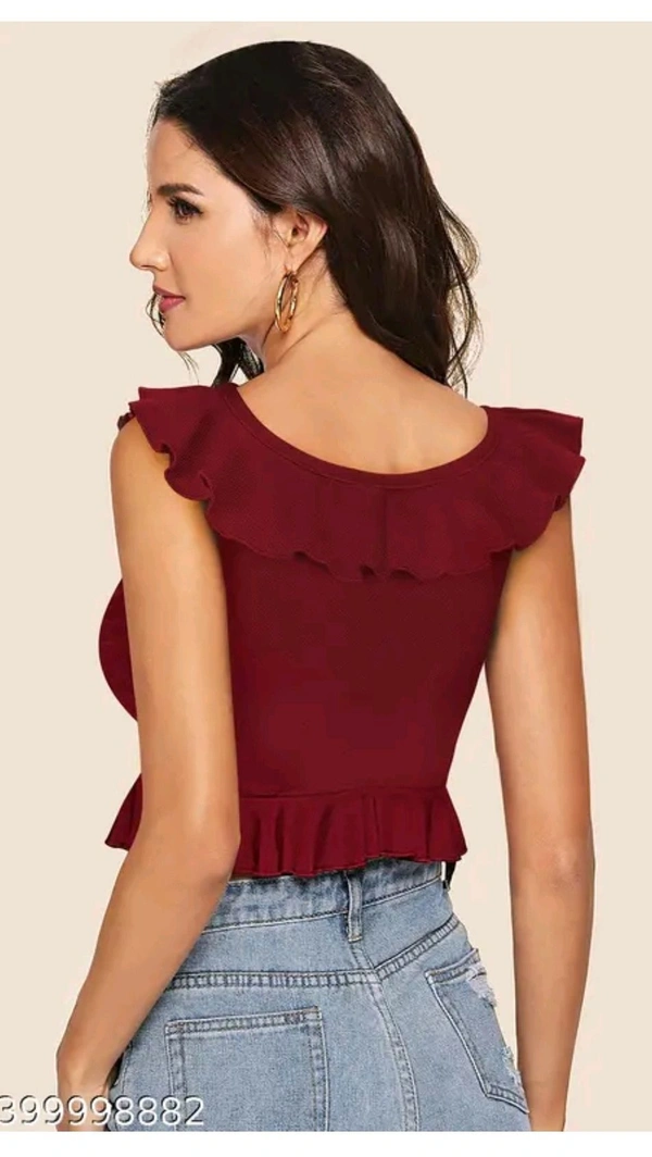 Norzy Paris  JEGWIN WOMEN TOP , T SHIRTS  - Maroon, S