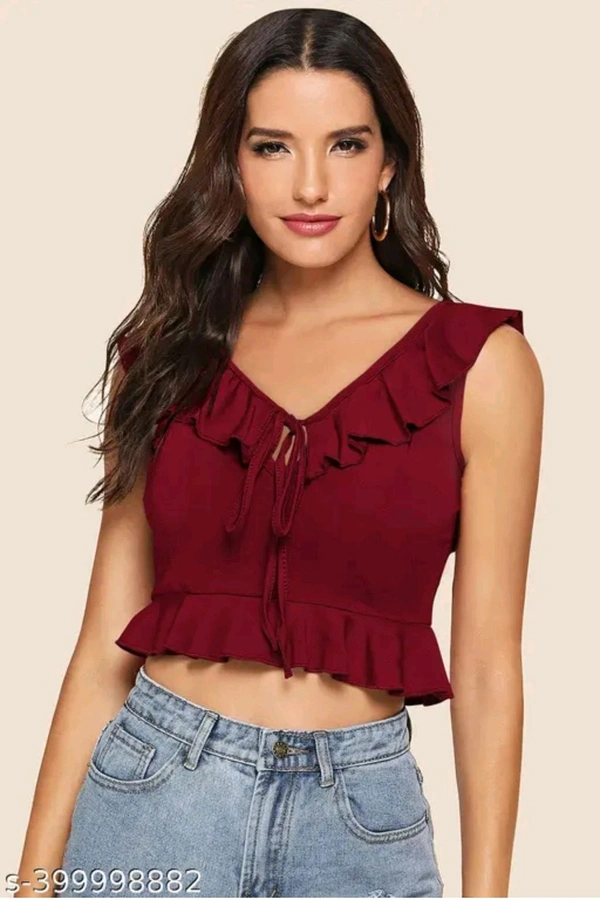 Norzy Paris  JEGWIN WOMEN TOP , T SHIRTS  - Maroon, L