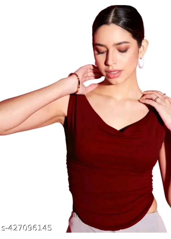 Womens Stretchable Crop Top 