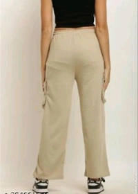 LUXCERA  CARGO PANTS FOR WOMWEN  - Beige, 32