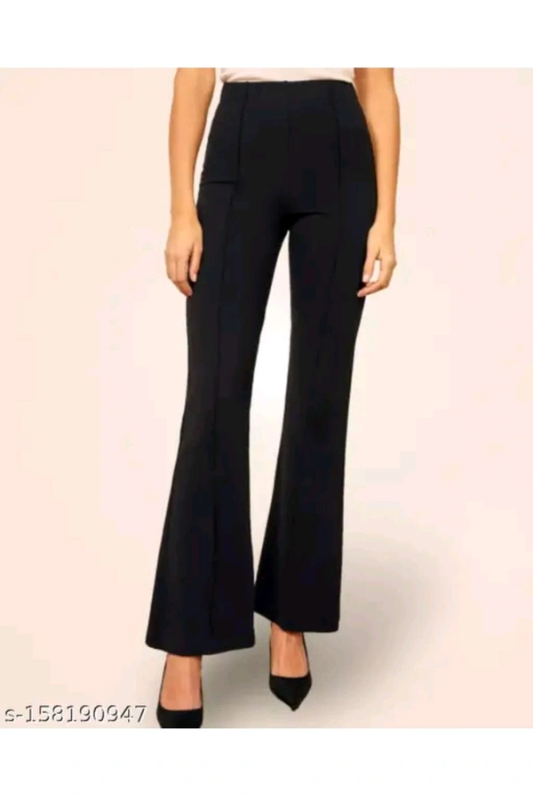 LUXCERA  TRENDY RETRO WOMEN TROUSERS  - Black, S