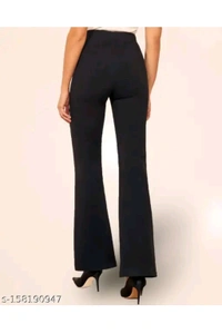 LUXCERA  TRENDY RETRO WOMEN TROUSERS  - Black, M