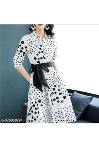 WOMENS WESTERN DRESS  - White, M
