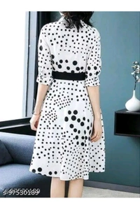WOMENS WESTERN DRESS  - White, XL
