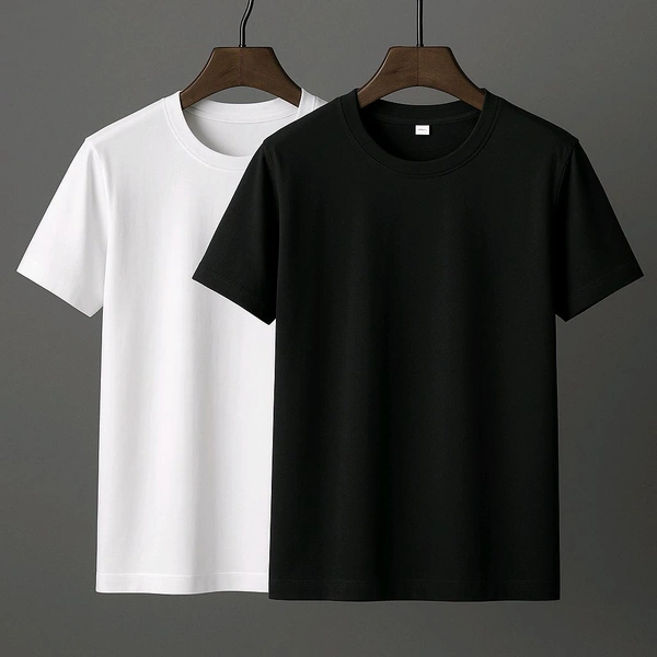 Classy Latest Man Tshirt  - Black, S.₹399