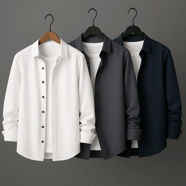 Coofandy Shirts For Men | All In One - White, L.₹999