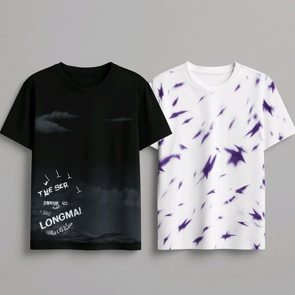 Trendy Tshirts Both Also  - Black, XL.599