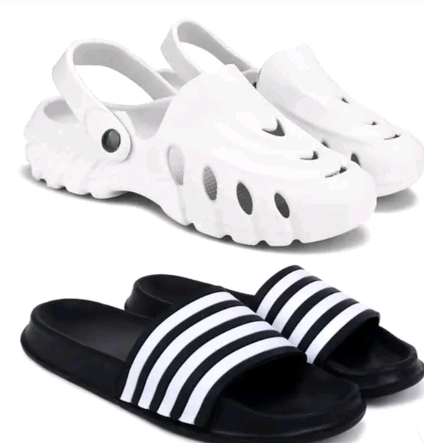 Zepnex Fashion Sliders For Men - White, IND-7
